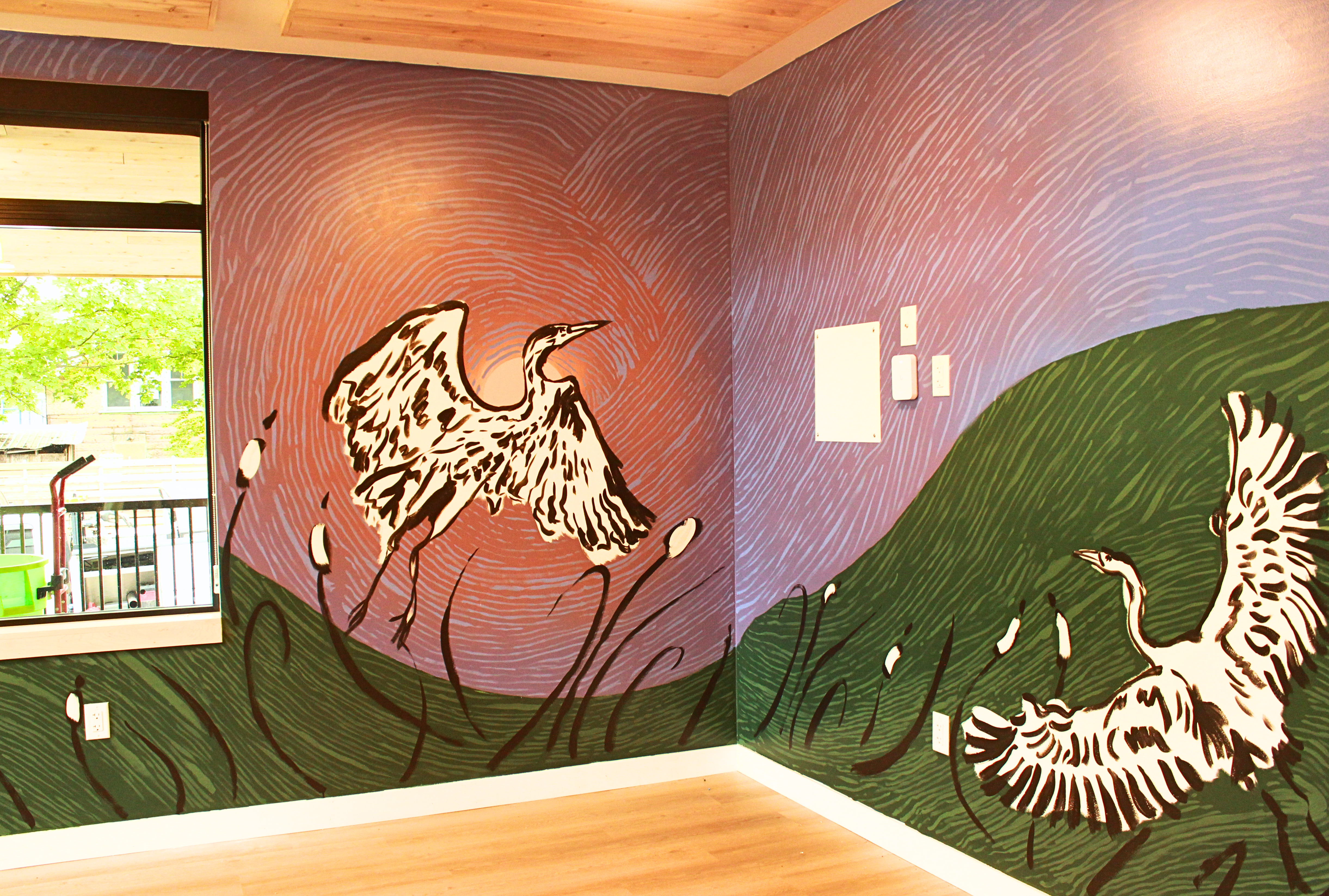 Image of Hannah Clark's painting in Marsh House